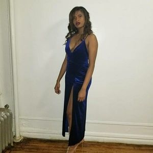 Royal Velvet blue dress